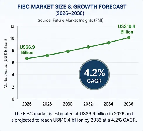 FIBC market size and growth forecast from 2026 to 2036