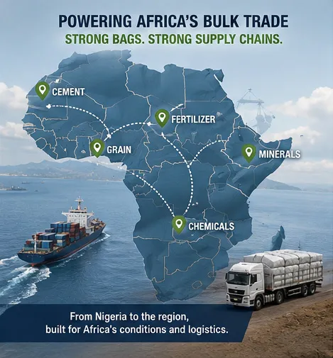 Africa bulk logistics and lightweight high-strength PP woven bag sourcing