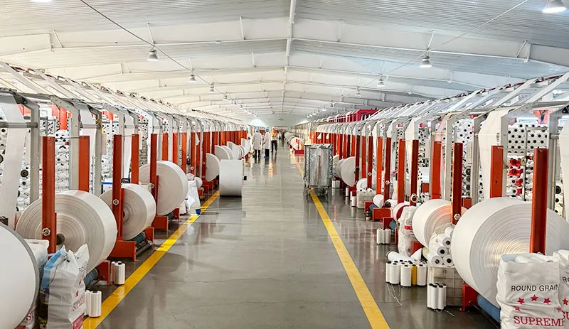 SITONG PACKAGING PP woven bag production facility with circular weaving machines