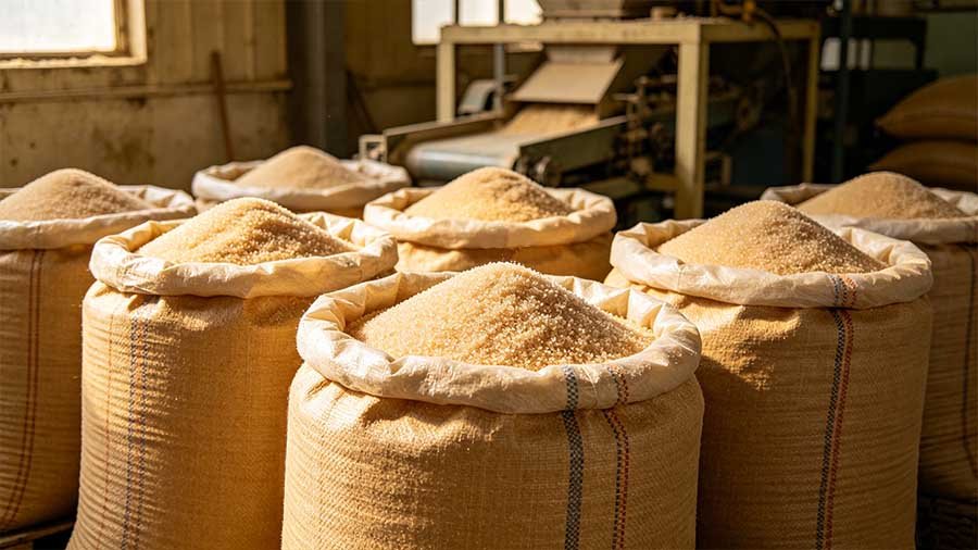 Food grade PP woven bags for bulk sugar storage and packaging
