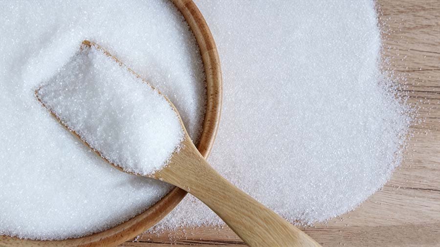Food grade polypropylene woven bags used for sugar packaging and storage