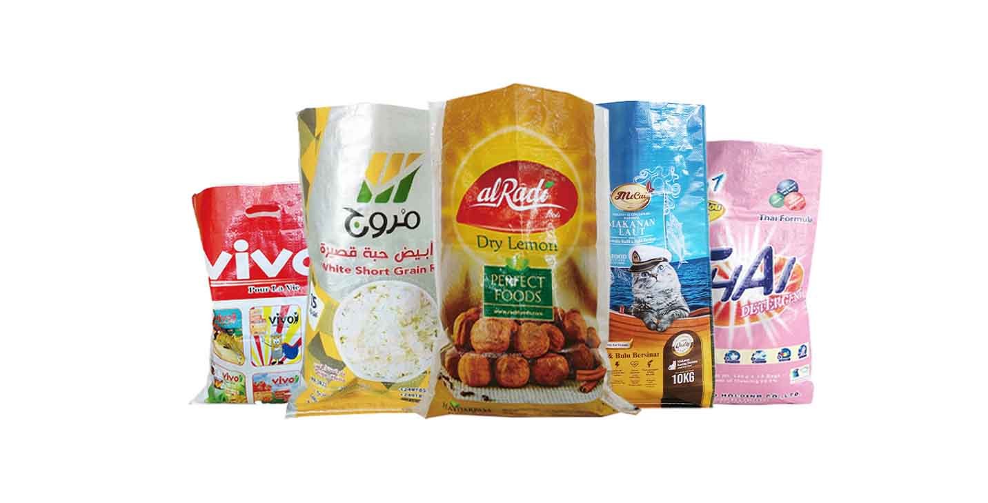 Custom printed BOPP laminated PP woven bags for various packaging applications