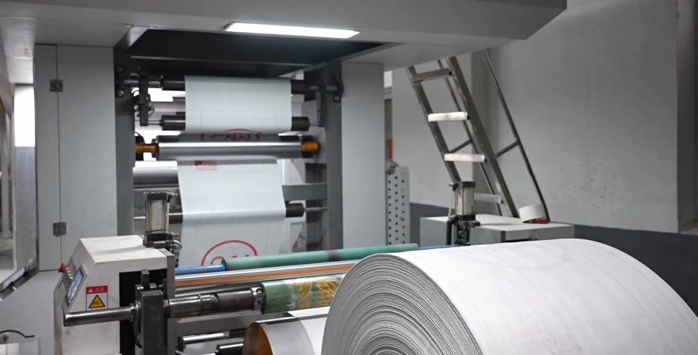 Quality inspection of printed PP woven bags during manufacturing