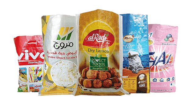 Custom printed BOPP laminated PP woven bags used across food, agriculture, and retail industries