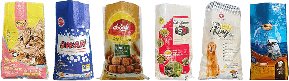 Custom printed BOPP bags for pet food and consumer product packaging