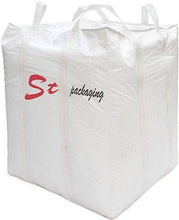 White custom printed FIBC bag