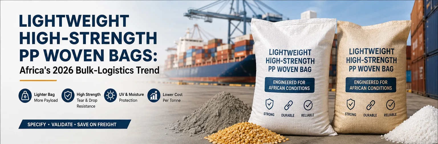 Lightweight high-strength PP woven bags for African bulk logistics