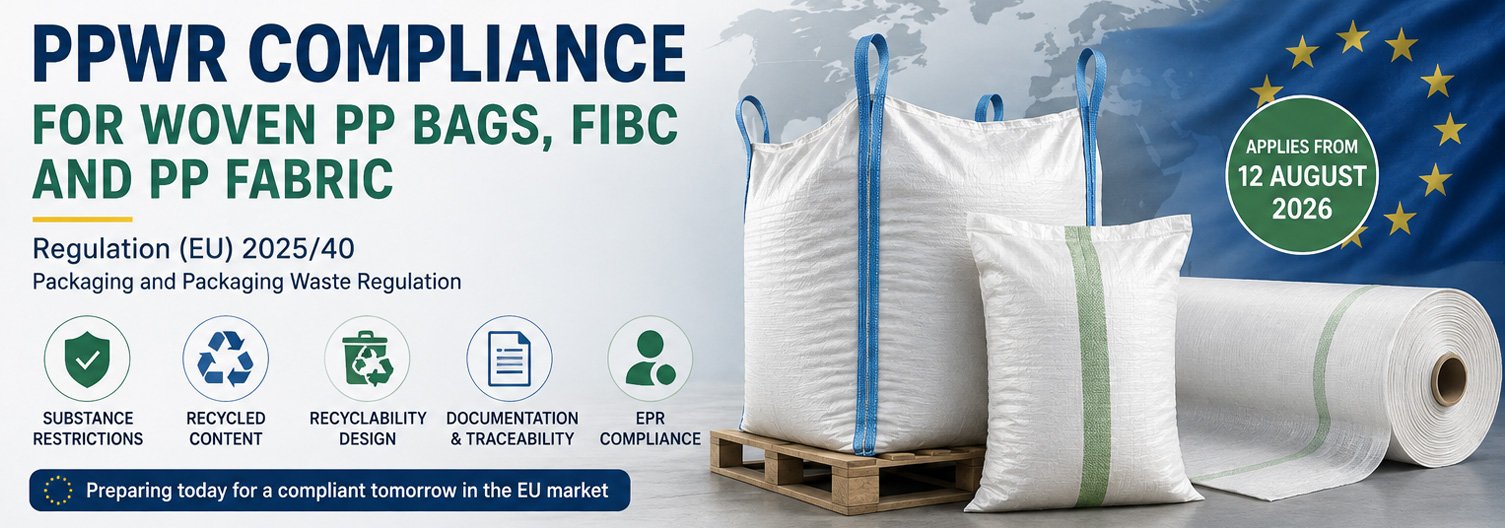 PPWR compliance for woven PP bags and FIBC