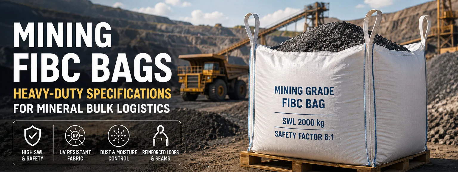 Heavy-duty mining FIBC bags for mineral bulk handling