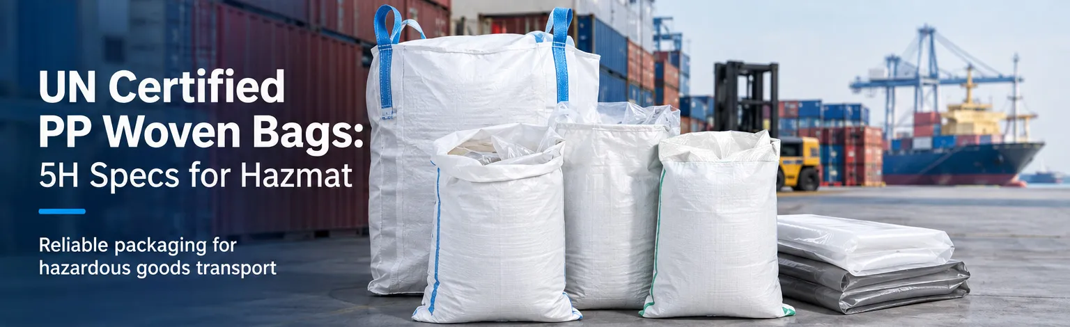 UN-marked PP woven bags for hazardous goods packaging with liner and coating